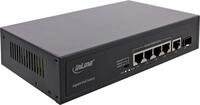 InLine PoE+ Gigabit Netzwerk Switch 5 Port 4x 1xSFP 1Gb/s Desktop Metall - Access
