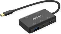 ROLINE USB 3.2 Gen 2 Hub, 4fach (2x USB-A + 2x USB-C), PD, Typ C Anschlusskabel