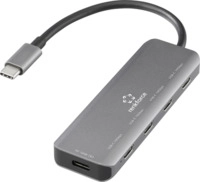 Renkforce RF-USBCH-220 USB 3.2 Gen 2-Hub mit Aluminiumgeh&auml;use Grau (RF-6872246)