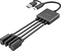 Sandberg USB-C/A to 2A+2C Splitter (136-81)
