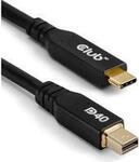 Club 3D - Adapterkabel - 24 pin USB-C (M) zu Mini DisplayPort (M) - DisplayPort 2,1 -