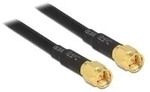 Delock - Antennenkabel - SMA (M) zu SMA (M) - 5,0m - LMR-195 - Schwarz (88891)