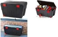 EDA Aufbewahrungsbox TRAFIC, 200 Liter, schwarz / rot aus recyceltem Material, zu 100