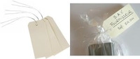 AVERY Gep&auml;ckanh&auml;nger, 120 x 60 mm, neutral, mit Draht beige, aus Pappe 160 g/qm,