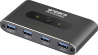 SpeaKa Professional 2 Port USB 3.2 Gen 1-Umschalter (USB 3.0) Grau (SP-13710916)