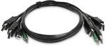 STARTECH.COM 1,8m Dual-DisplayPort KVM Kabel USB 2.0 3,5mm Audio universell