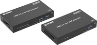 SpeaKa Professional SP-USBE-830 7+2 Port KVM-Extender&uuml;ber PC steuerbar Schwarz