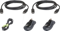 Aten 3 M USB DisplayPort Dual Display Secure KVM Kabel-Set - 3 m - DisplayPort -