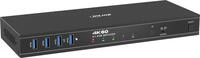 InLine&reg; KVM Switch, 4x1, DP 4K/60Hz, USB 3.2 Hub (57885J)