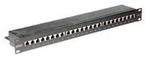 ROLINE Kat. 6 / Class E 48,30cm (19)-Patchpanel, 24P, geschirmt, schwarz (26.11.0361)