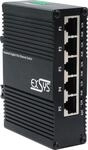 Exsys Switch Mini Industrie 5xGigabit PoE+ Web Managed - Switch - 1 Gbps