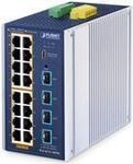 Planet Industrial L2+ 16-Port Managed Switch IGS-4215-16P4X - Switch - 1 Gbps