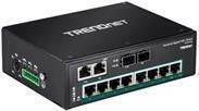 TRENDnet TI-PG102I - Switch - nicht verwaltet - 8 x 10/100/1000 (PoE+) + 2 x