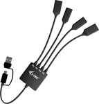 i-tec CACBLHUB2A2C, i-tec USB-C/USB-A Cable HUB 4 port (2x USB-C 2x USB-A) - Hub -