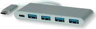 ROLINE USB3.2 Gen1 Hub 4x A TypC USB-Kabel mit PD (14.02.5061)
