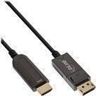 InLine DisplayPort zu HDMI AOC Konverter Kabel - 4K/60Hz - schwarz - 25m (17180D)