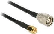 DeLOCK - Antennenkabel - RP-TNC (M) bis SMA (M) - 7,5m - Koax - Schwarz (89512)