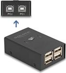 Delock USB 2.0 Switch f&uuml;r 2 PC an 4 Ger&auml;te (11505)