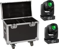 EUROLITE Set 2x LED TMH-B90 + Case mit Rollen (20000930)