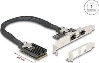 Delock Mini PCIe I/O full size 2 x RJ45 Gigabit LAN (95280)