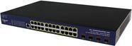 ALLNET Switch smart managed Layer2 28 Port 24x 1 GbE PoE Budget 400W 4x SFP+ 19...