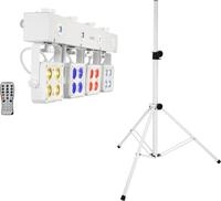 EUROLITE Set LED KLS-180 wei&szlig; + BS-2 EU Boxenhochst&auml;nder wei&szlig; (20000726)