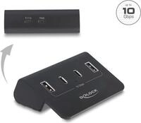 Delock USB 10 Gbps Hub mit 2 USB Type-C und 2 USB Typ-A Ports (64259)