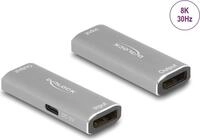 Delock - Repeater - DisplayPort - 20-poliger DisplayPort / 20-poliger DisplayPort -