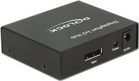 Delock - Video-/Audio-Splitter - 2 x DisplayPort - Desktop (87691)