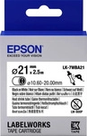 Epson C53S657903, EPSON Schrumpfschl. schw./wei&szlig; 22mm (C53S657903)