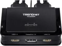 Trendnet TK-220DPI Tastatur/Video/Maus (KVM)-Switch Schwarz (TK-220DPi)