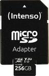Intenso microSD-Card, 256 GB Speicherkapazit&auml;t, bis zu 45 MB/Sekunde