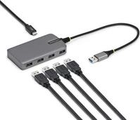 StarTech.com Hub - 4 x USB 3.2 Gen 1 + 1 x USB-C + 1 x USB-A 3.2 Gen 1