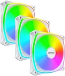 Montech RX120 PRO WHITE 3 IN 1, MONTECH RX120 PRO PWM Reverse L&uuml;fter ARGB - 3er-Pack