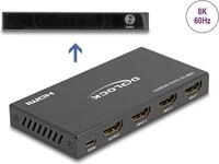DeLOCK 18603 - HDMI - Metall - Schwarz - 144 Hz - 3840 x 2160 - 7680 x 4320 - 48