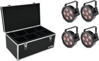 EUROLITE Set 4x LED SLS-6 TCL Spot + Case TDV-1 (20000632)