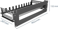 Delock 19 Schutzschalterleiste mit Abdeckung Kabelzugentlastungsschiene und...