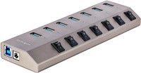 StarTech.com 7-Port Self-Powered USB-C Hub with Individual On/Off Switches, USB3.0
