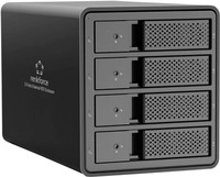 Renkforce RF-6647598 8.9 cm (3.5 Zoll) Festplattengeh&auml;use 4 Bay 3.5 Zoll USB-A...