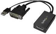 StarTech .com DVI auf DisplayPort Adapter mit USB Power - DVI-D zu DP Video Adapter -
