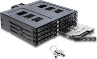 Delock 5.25? Wechselrahmen f&uuml;r 8 x 2.5? SATA oder SAS HDD / SSD mit Schloss...