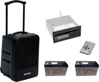 OMNITRONIC Set MOM-10BT4 Modular-Drahtlos-PA-System + CD-Player mit USB&SD + 2x...