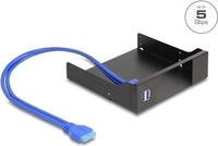 Delock 5.25 Metall Einbaurahmen f&uuml;r Slim Bay Wechselrahmen mit USB 5 Gbps...