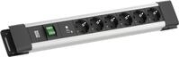Bachmann CONNECTUS 6xCEE7/3 1xSPD-Plus 1xSchalter 2.0m CEE7/7 Grau (BM005925)