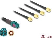 Delock Kabel Mini FAKRA Z Buchse quad zu 4 x SMA Stecker A-Typ (90126)