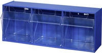 Allit Klappkasten-Magazin (B x H x T) 600 x 240 x 200 mm Blau, Transparent VarioPlus