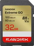 SanDisk SDHC Extreme GO 32GB (UHS-1, R 100MB/s / W60MB/s, 4K) (00226984)