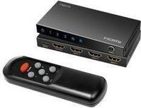 LogiLink 4K/60Hz HDMI Switch, 3-fach, schwarz Eingang: 3x HDMI-A Kupplung, 1x DC