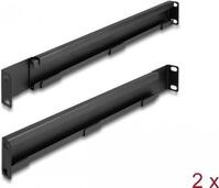 Delock - Rack Bracket - einstellbare L&auml;nge 368 - 600 mm - Seite - Schwarz - 1U...