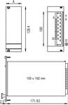 SCHROFF FRONT PANEL 3U 8HP - 3 HE (31006677)